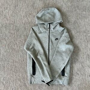 Nike Tech Mens Zip up sweater Grey color